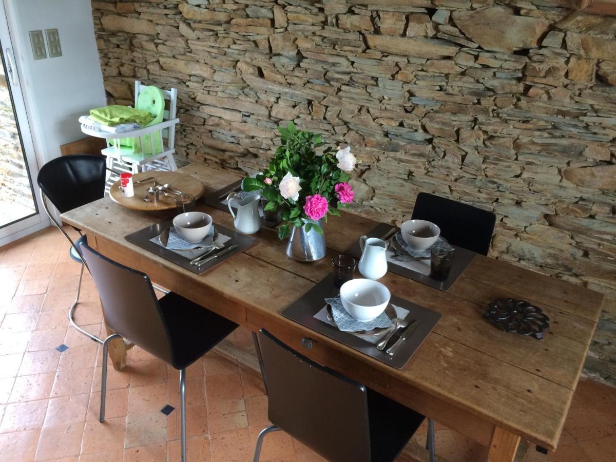 La Mouliniere, Jolie Longere Du Xviie Bed & Breakfast La Jaille-Yvon Bagian luar foto