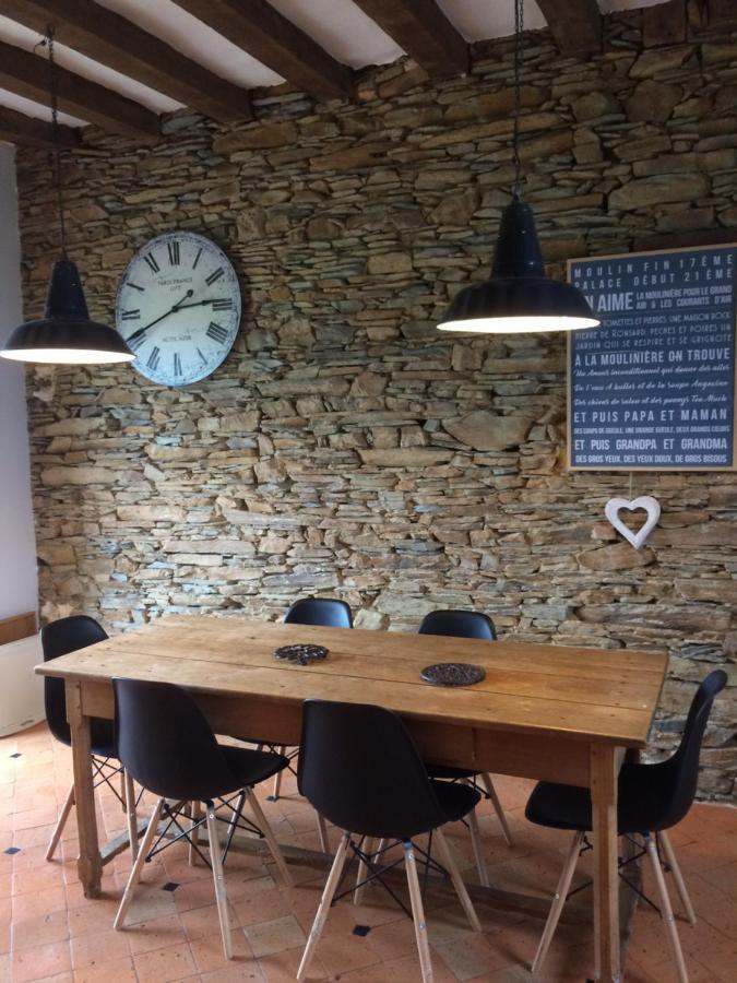 La Mouliniere, Jolie Longere Du Xviie Bed & Breakfast La Jaille-Yvon Bagian luar foto
