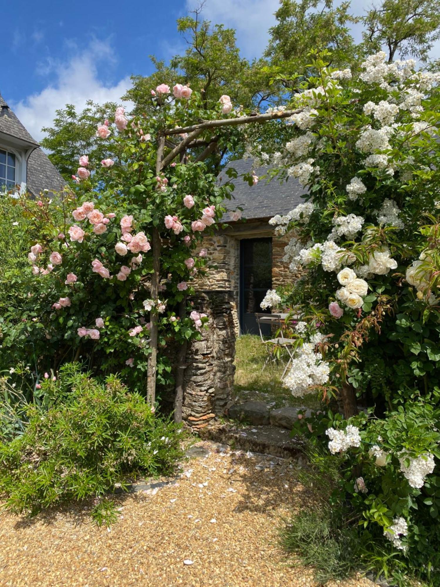 La Mouliniere, Jolie Longere Du Xviie Bed & Breakfast La Jaille-Yvon Bagian luar foto